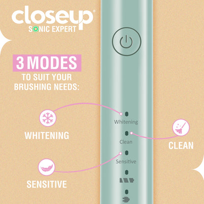 Close Up Sonic Expert Electric Toothbrush (Pastel Pink)