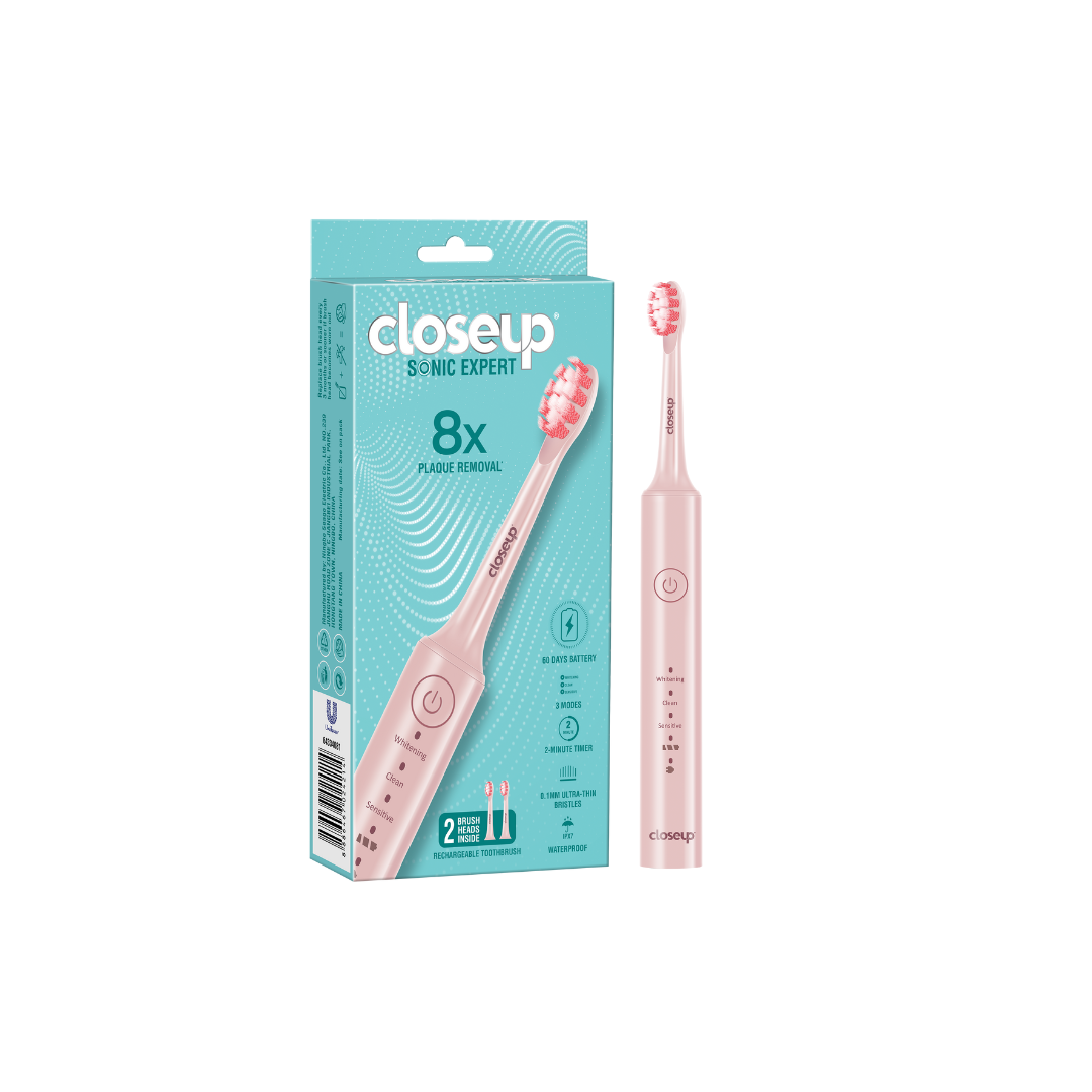 Close Up Sonic Expert Electric Toothbrush (Pastel Pink)